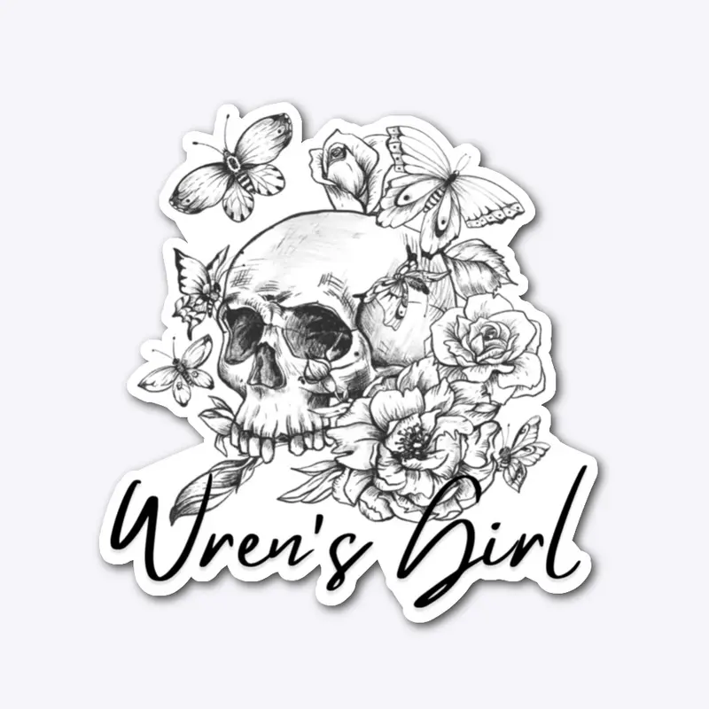 Wren's Girl Sticker